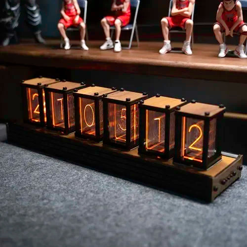 Retro Glow Tube Digital Display Desk Clock