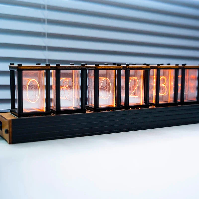 Retro Glow Tube Digital Display Desk Clock
