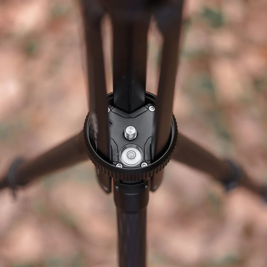 Compact Retractable Camera Tripod With Low Profile Ball Head