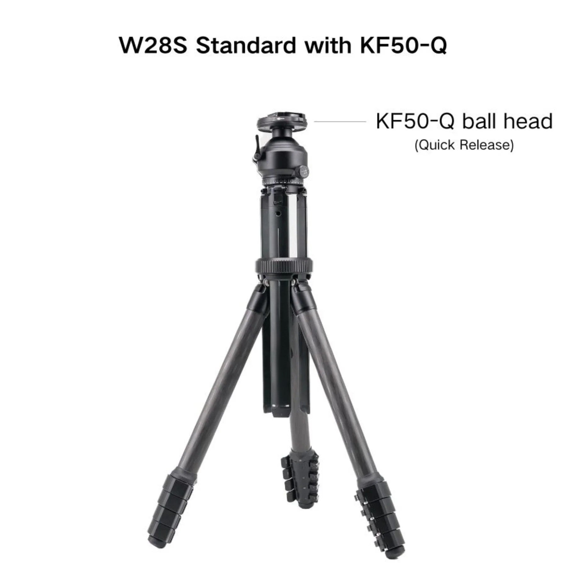 Compact Retractable Camera Tripod With Low Profile Ball Head