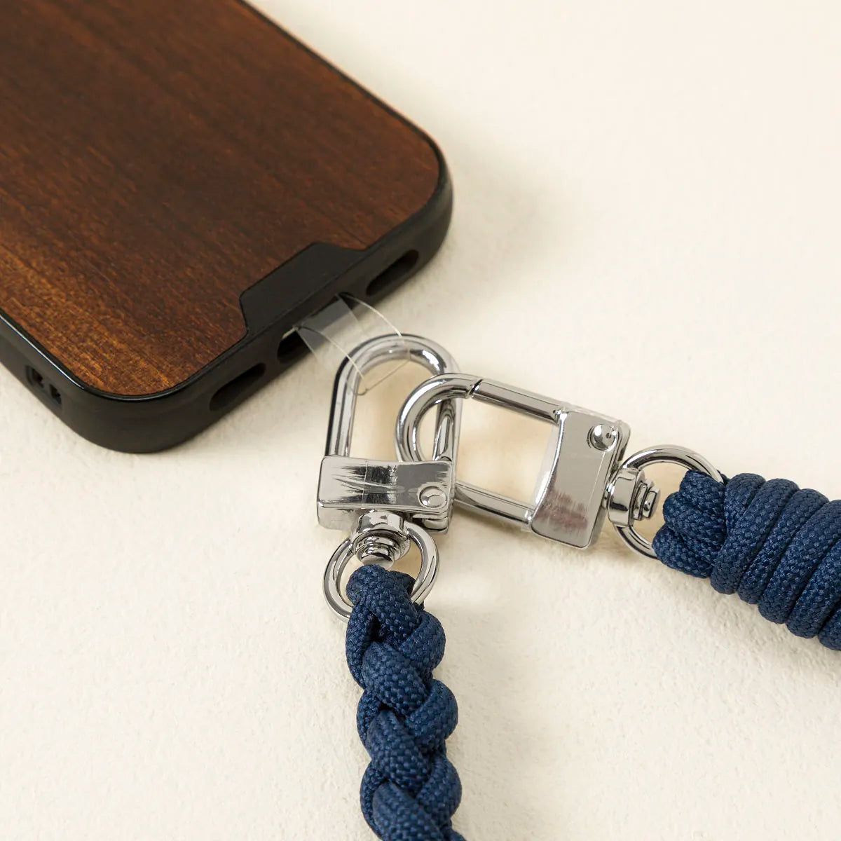 Braided Nylon Crossbody Phone Lanyard with Quick Release Clasp