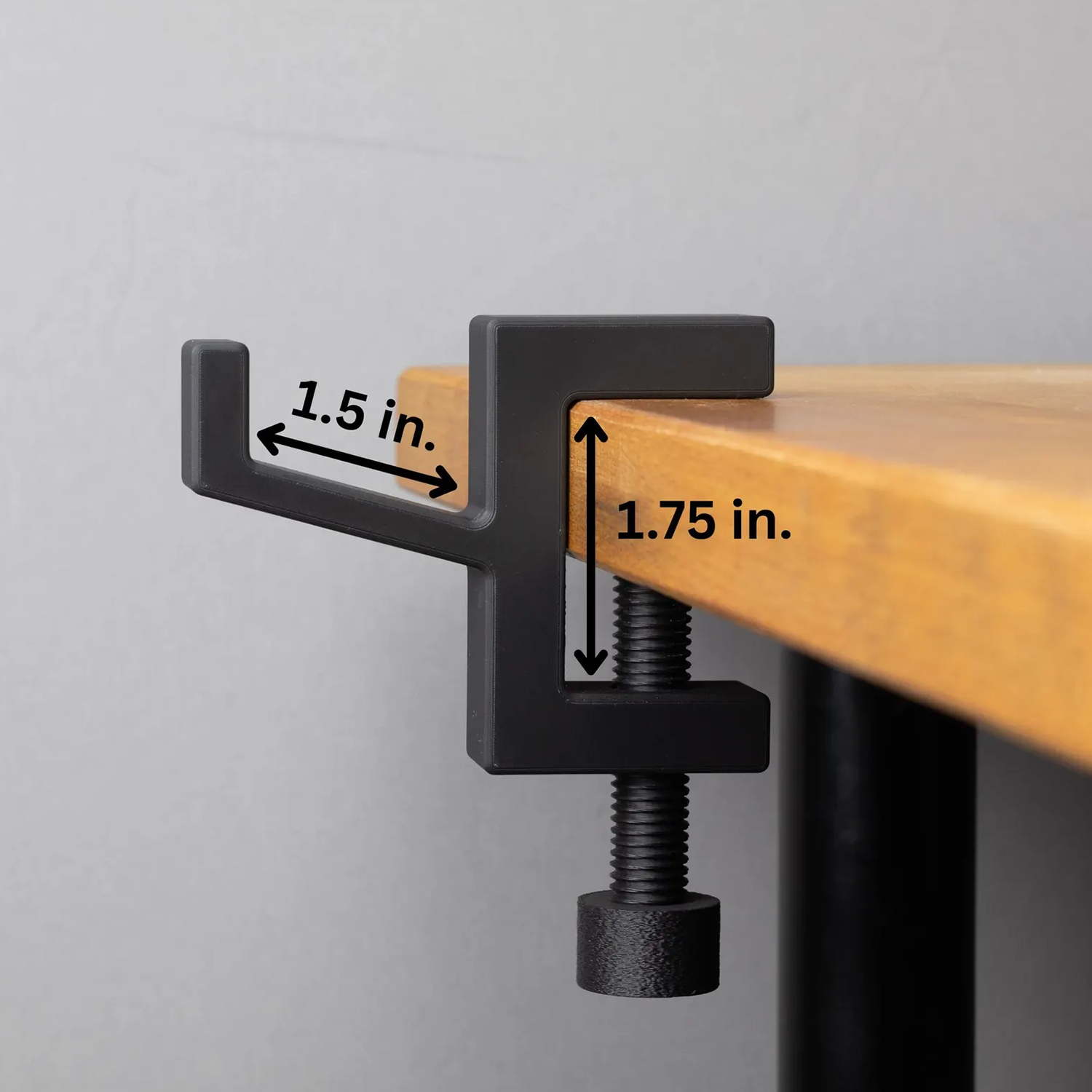 Clamp-On Desk Headset Hanger, Adjustable Mount Hook For Gaming Headsets And Audio Accessories