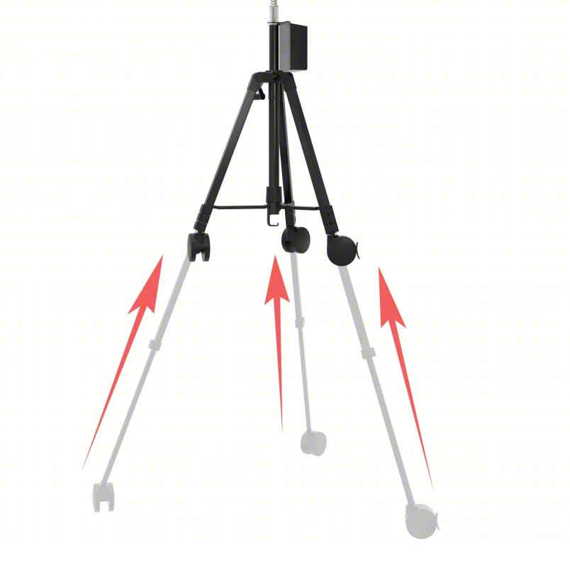 Telescopic Tripod Floor Tablet Holder Stand