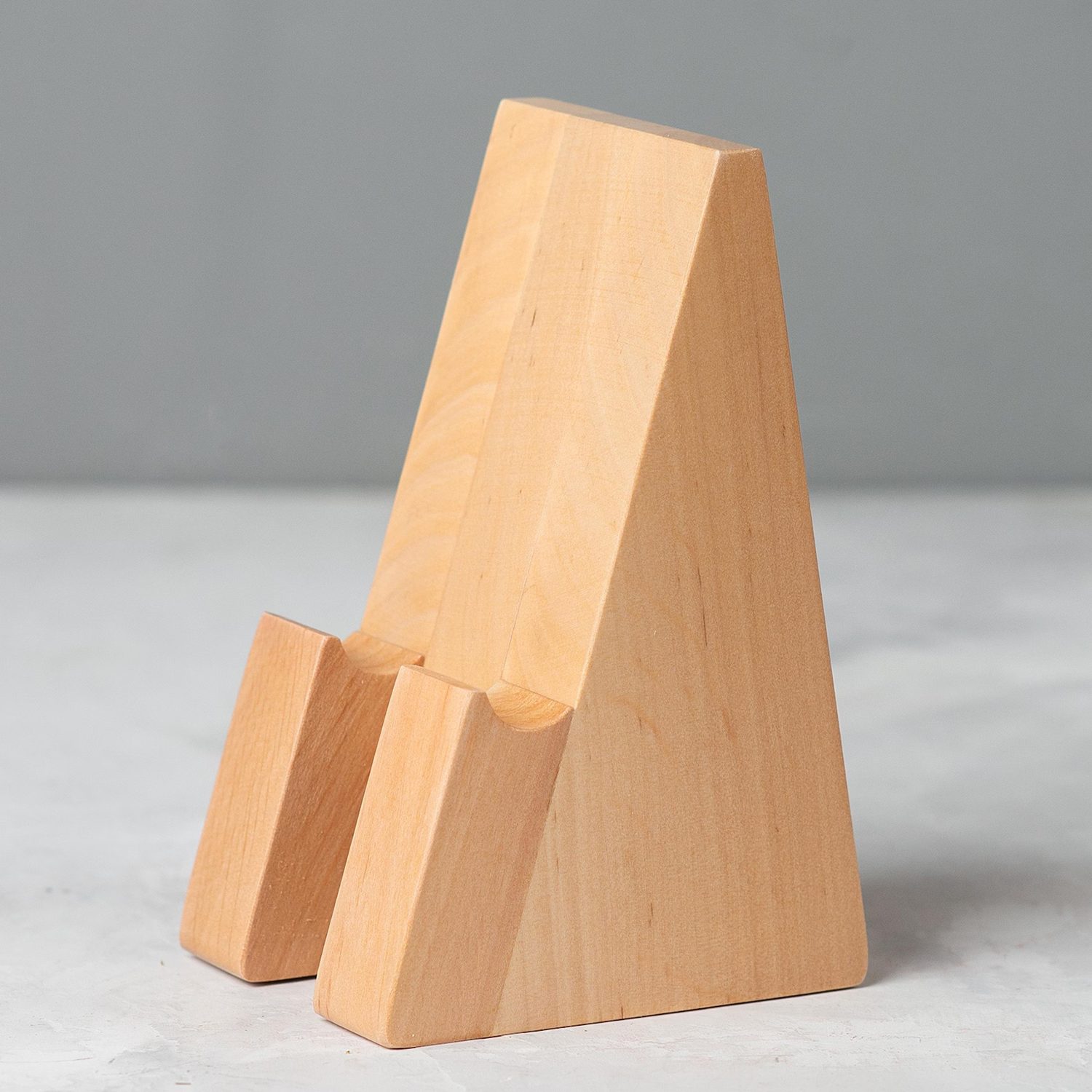 Triangular Tabletop Device Cradle Stand, Universal Smartphone And Compact Tablet Support Holder