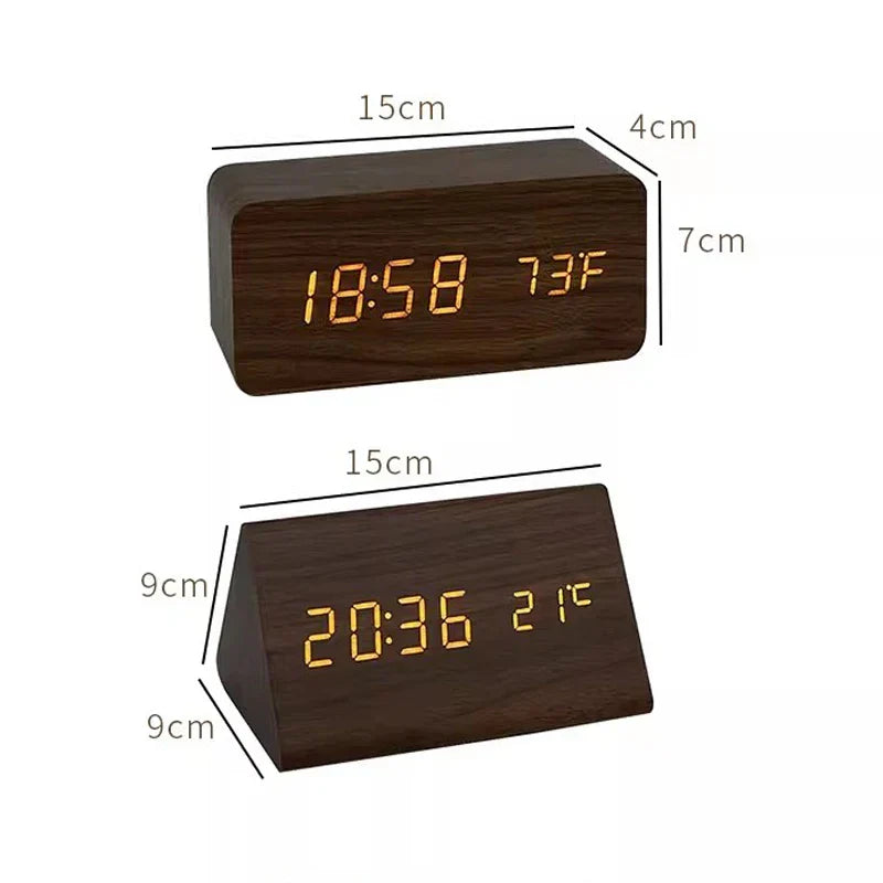 Voice Control Multi-Function LED Desktop Digital Clock