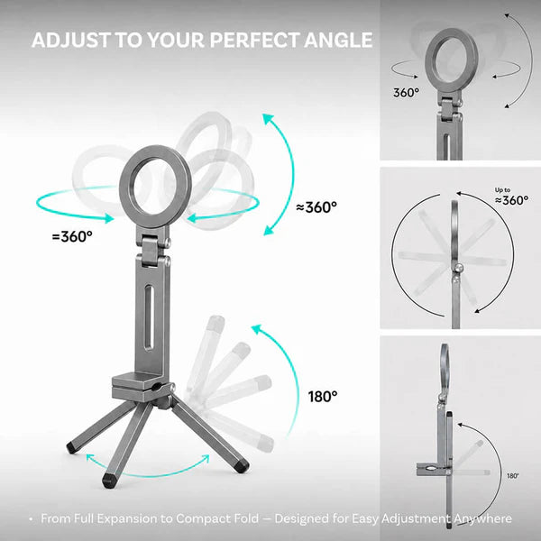 Foldable Magnetic MagSafe Mini Phone Tripod Stand
