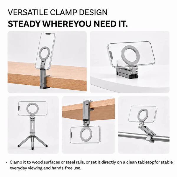Foldable Magnetic MagSafe Mini Phone Tripod Stand